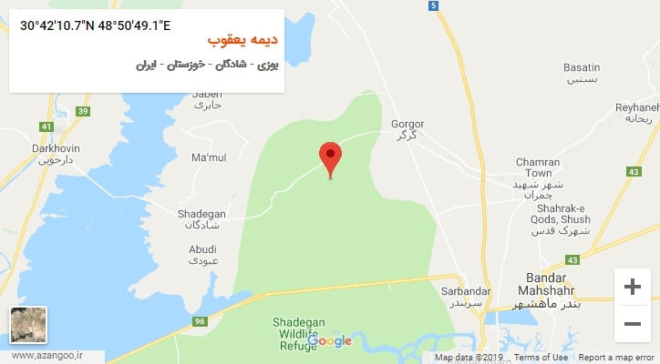 روستای دیمه یعقوب بر روی نقشه