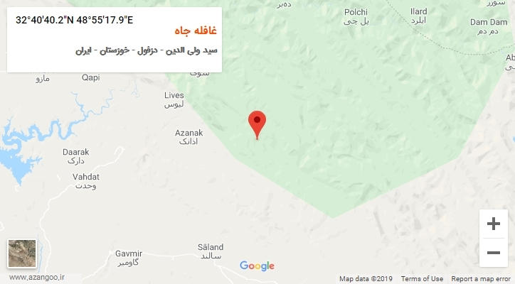 روستای غافله جاه بر روی نقشه