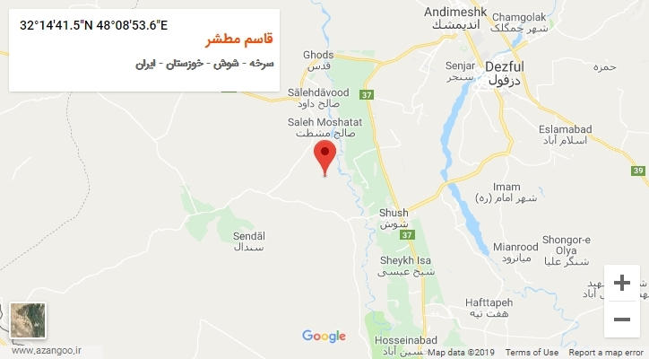 روستای قاسم مطشر بر روی نقشه