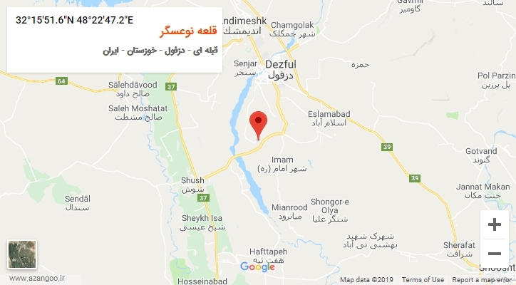 روستای قلعه نوعسگر بر روی نقشه