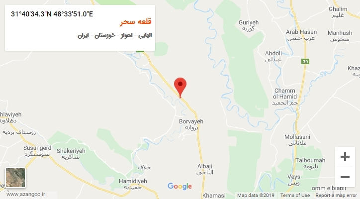 روستای قلعه سحر بر روی نقشه