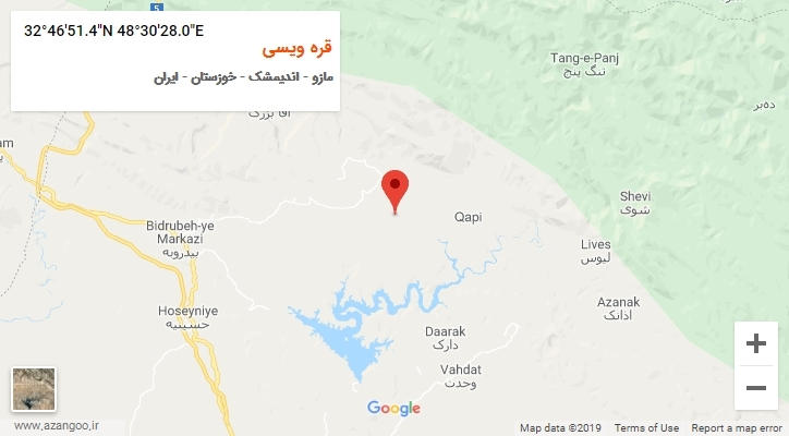 روستای قره ویسی بر روی نقشه