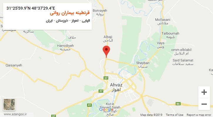 روستای قرنطینه بیماران روانی بر روی نقشه