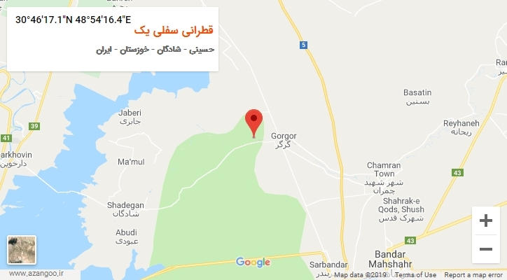 روستای قطرانی سفلی یک بر روی نقشه