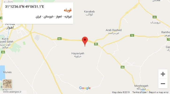 روستای قویله بر روی نقشه
