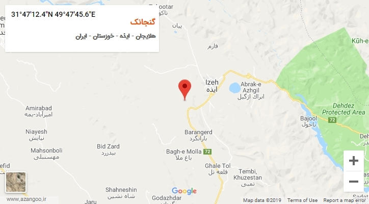 روستای گنجانک بر روی نقشه