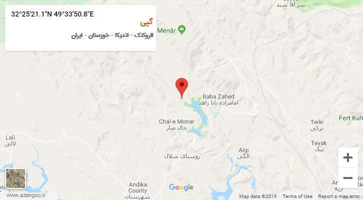 روستای گپی بر روی نقشه