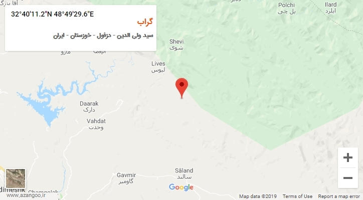 روستای گراب بر روی نقشه