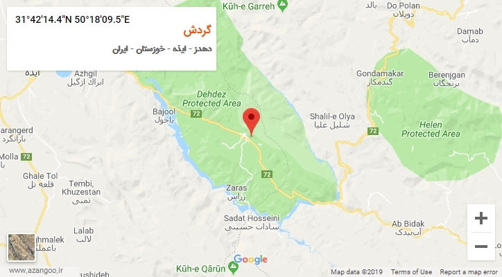 روستای گردش بر روی نقشه