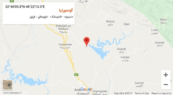 روستای گودمورتیا بر روی نقشه