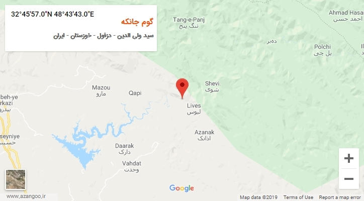 روستای گوم جانکه بر روی نقشه