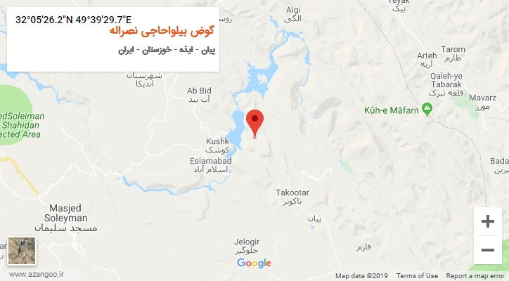 روستای گوض بیلواحاجی نصراله بر روی نقشه