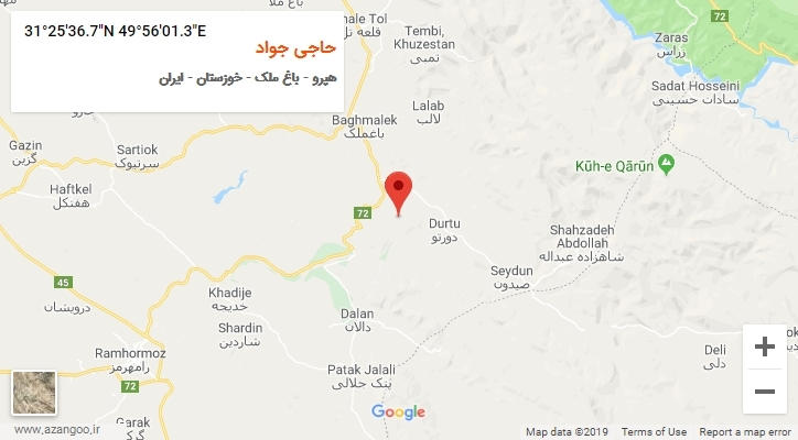 روستای حاجی جواد بر روی نقشه