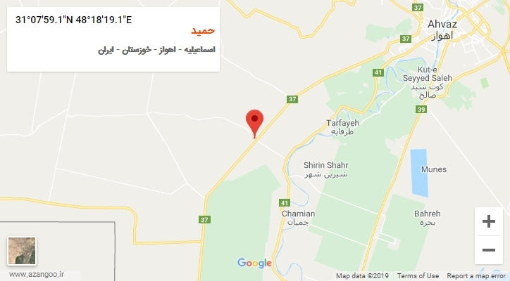 روستای حمید بر روی نقشه