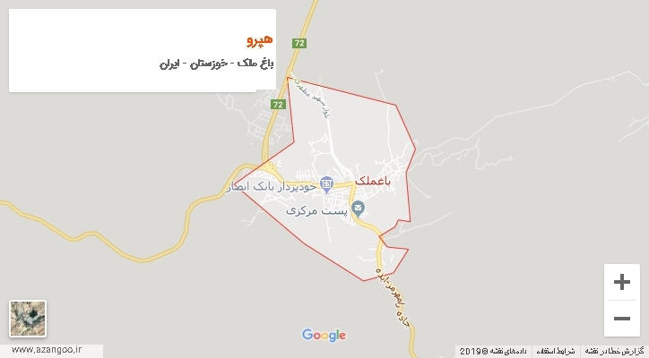 دهستان هپرو بر روی نقشه