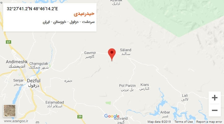 روستای حیدرعیدی بر روی نقشه