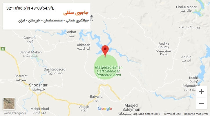 روستای جاجوی سفلی بر روی نقشه