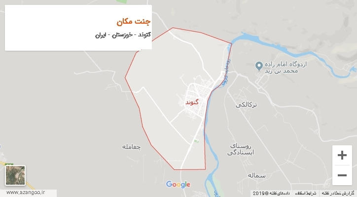 دهستان جنت مکان بر روی نقشه