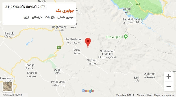 روستای جولهری یک بر روی نقشه