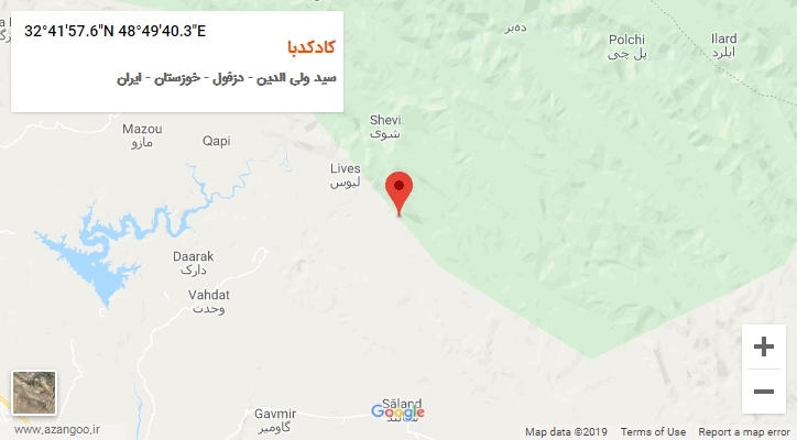 روستای کادکدبا بر روی نقشه