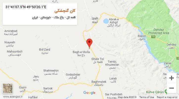 روستای کان گنجشکی بر روی نقشه