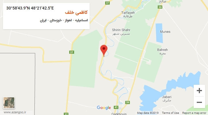روستای کاظمی خلف بر روی نقشه