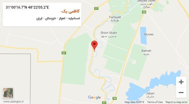 روستای کاظمی یک بر روی نقشه
