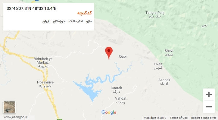 روستای کدکنجه بر روی نقشه