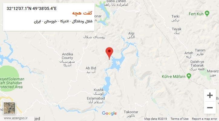 روستای کفت هچه بر روی نقشه