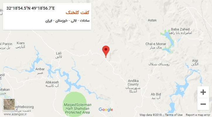روستای کفت کلخنک بر روی نقشه