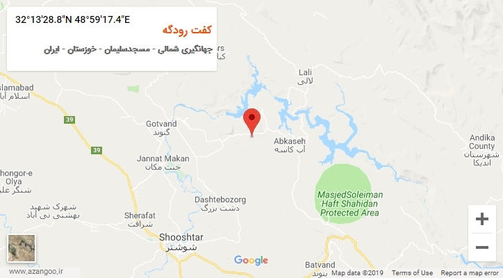 روستای کفت رودگه بر روی نقشه