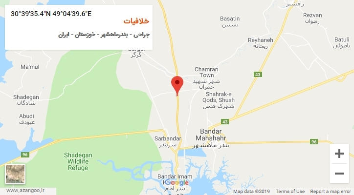 روستای خلافیات بر روی نقشه