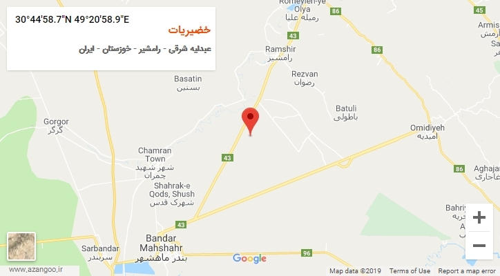 روستای خضیریات بر روی نقشه