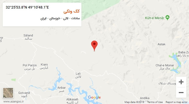 روستای کک ونکی بر روی نقشه