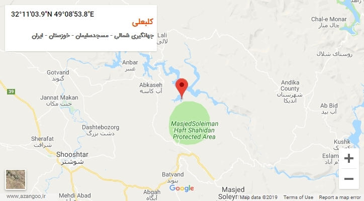 روستای کلبعلی بر روی نقشه