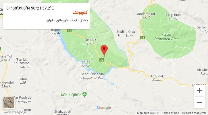 روستای کلچونک بر روی نقشه