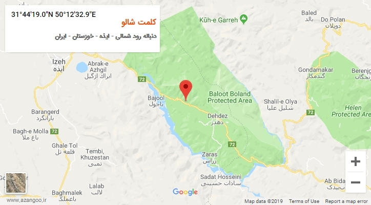 روستای کلمت شالو بر روی نقشه