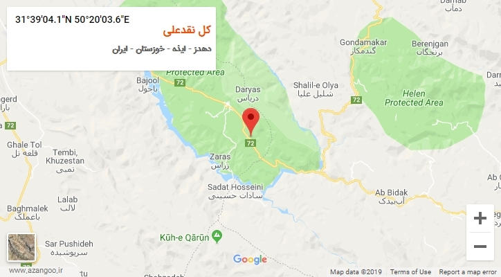 روستای کل نقدعلی بر روی نقشه