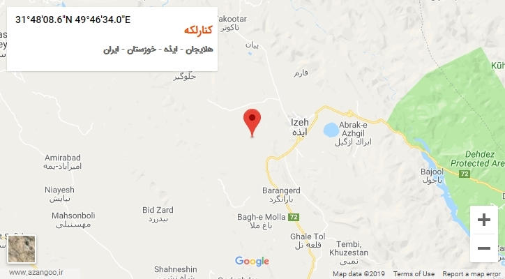 روستای کنارلکه بر روی نقشه