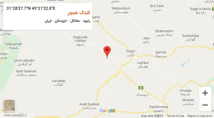 روستای کندک خنجر بر روی نقشه