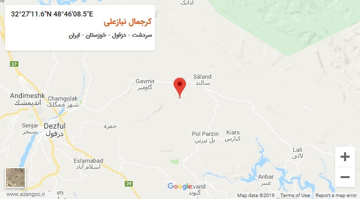 روستای کرجمال نیازعلی بر روی نقشه