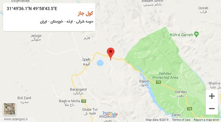 روستای کول جاز بر روی نقشه