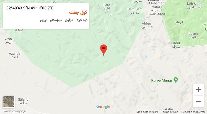 روستای کول جفت بر روی نقشه