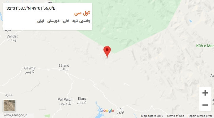 روستای کول سی بر روی نقشه