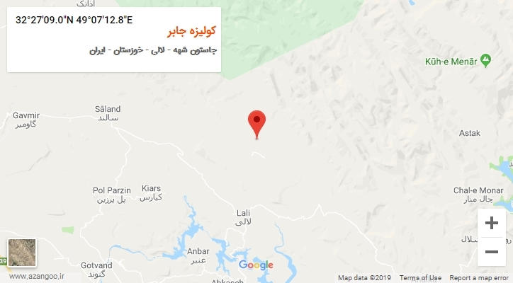روستای کولیزه جابر بر روی نقشه