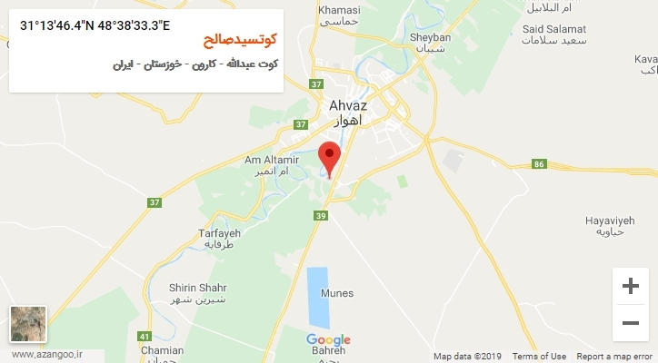 روستای کوتسیدصالح بر روی نقشه