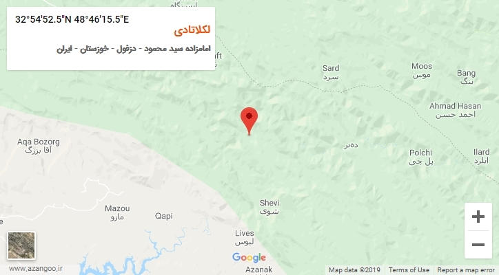 روستای لکلاتادی بر روی نقشه