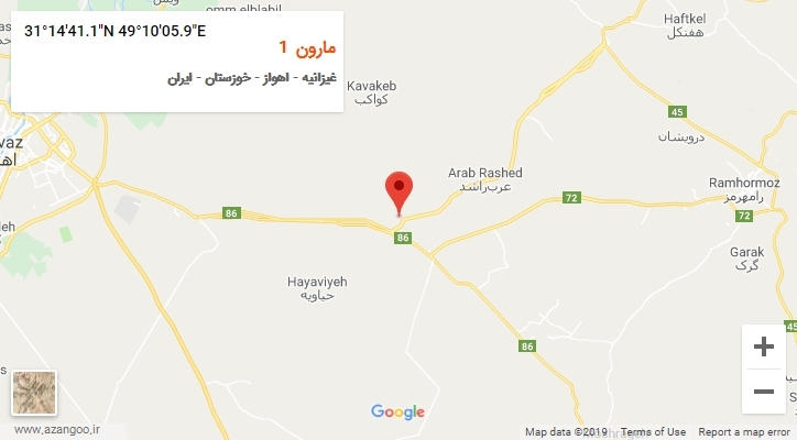 روستای مارون 1 بر روی نقشه