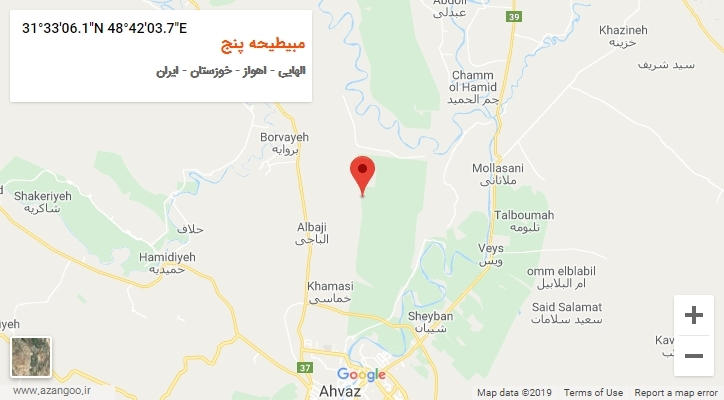 روستای مبیطیحه پنج بر روی نقشه