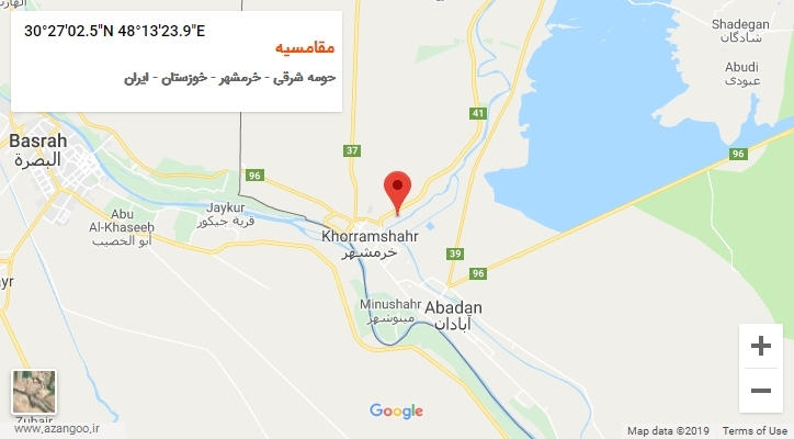 روستای مقامسیه بر روی نقشه